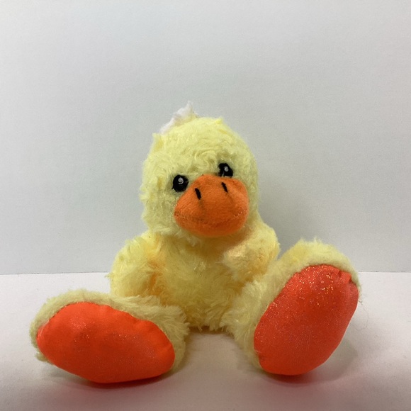 Other - Yellow Chick Duck Plush Big Shiny Feet  Stuffed Animal Easter Farm 6" Ducky